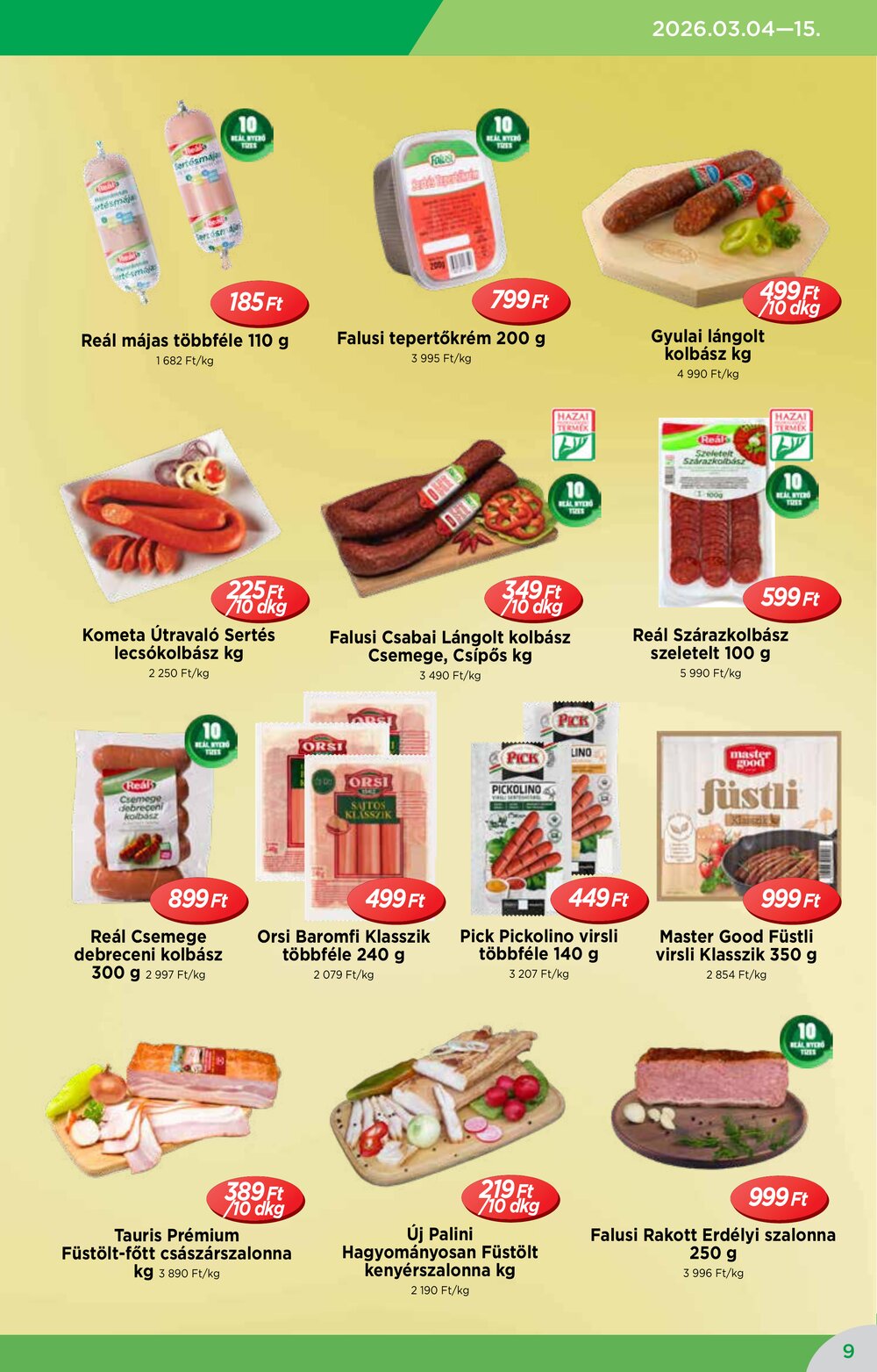 Reál akciós újság 2026.03.04-től - 9. oldal.