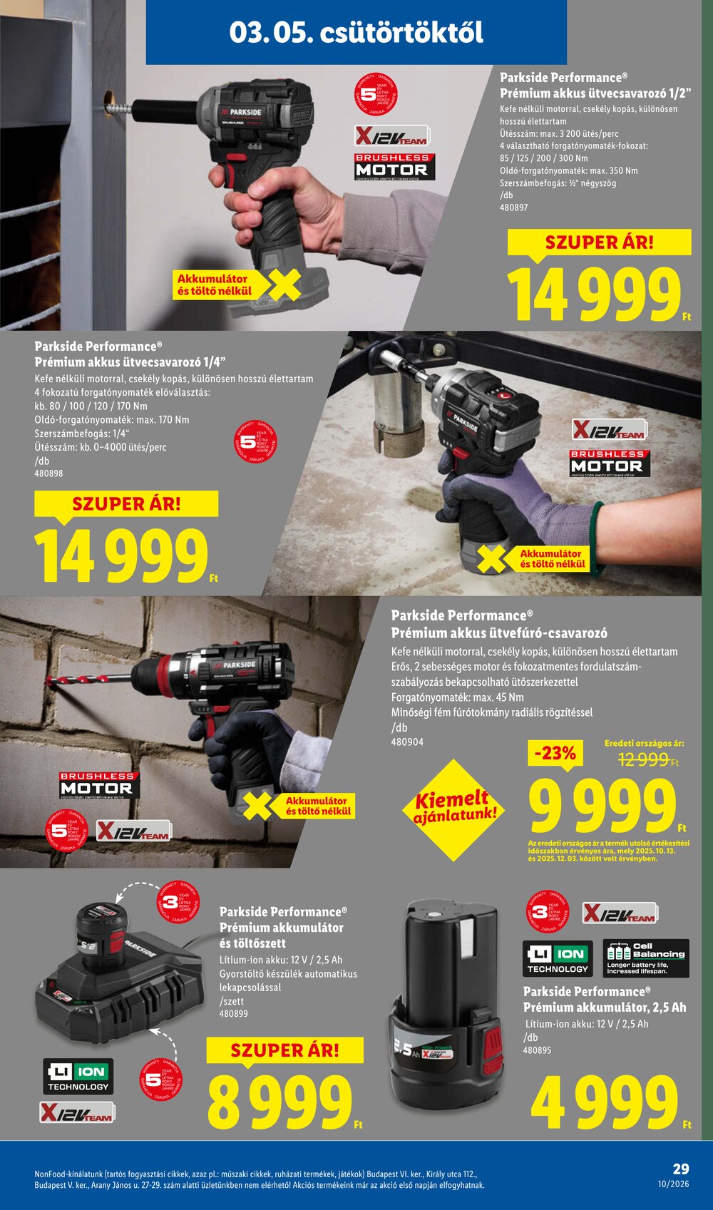 Lidl akciós újság 2026.03.05-től - 29. oldal.