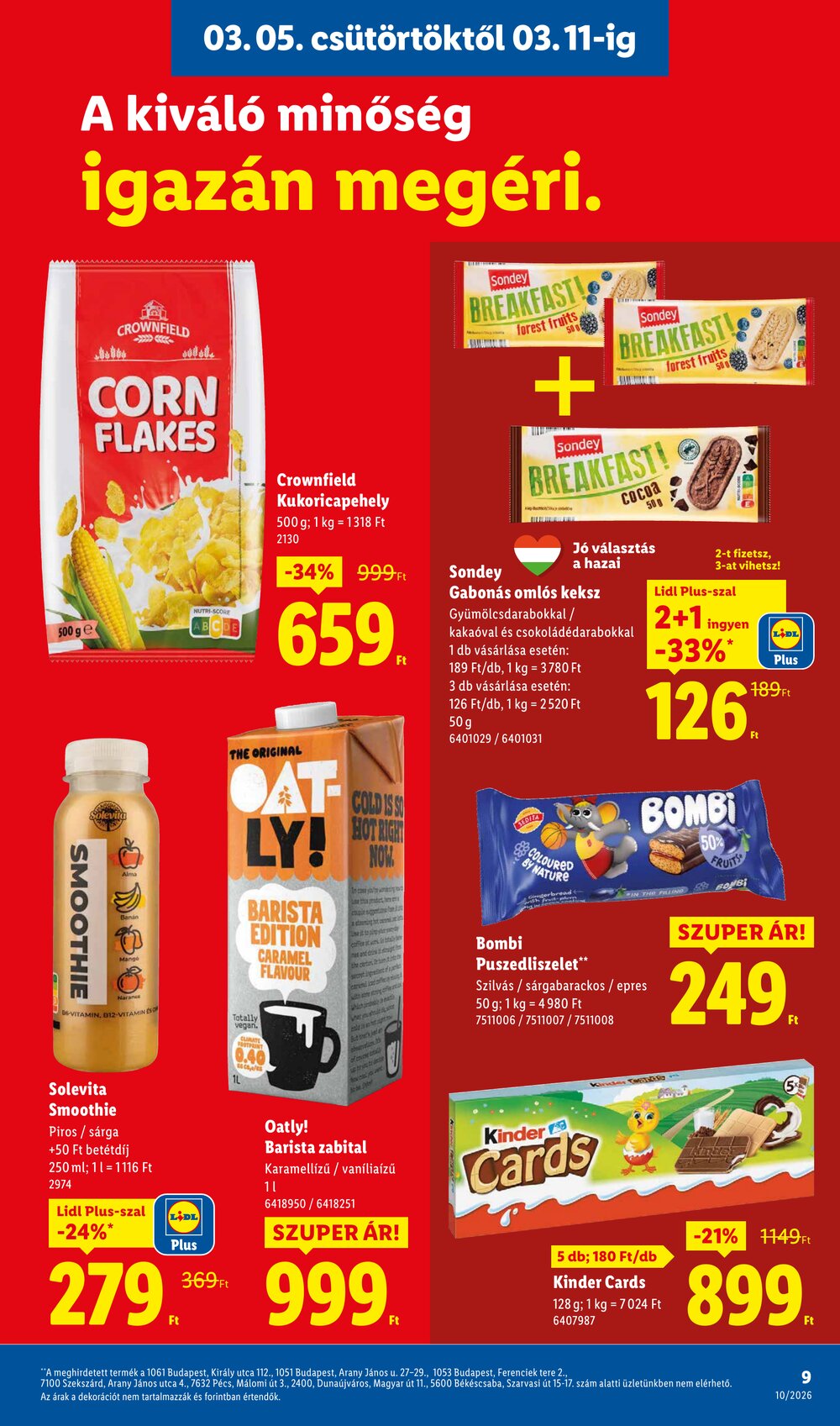 Lidl akciós újság 2026.03.05-től - 9. oldal.