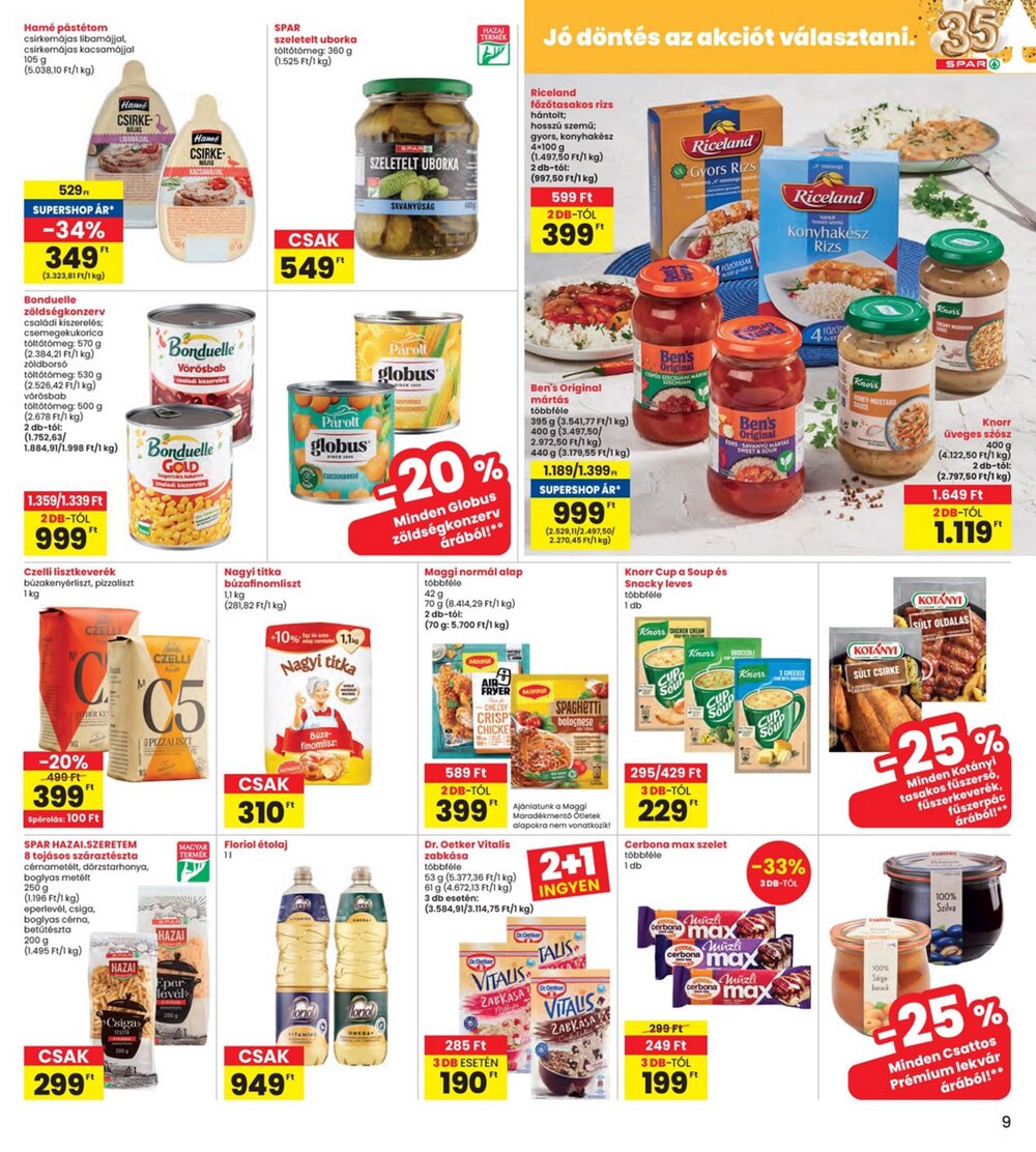 Interspar akciós újság 2026.03.05-től - 9. oldal.