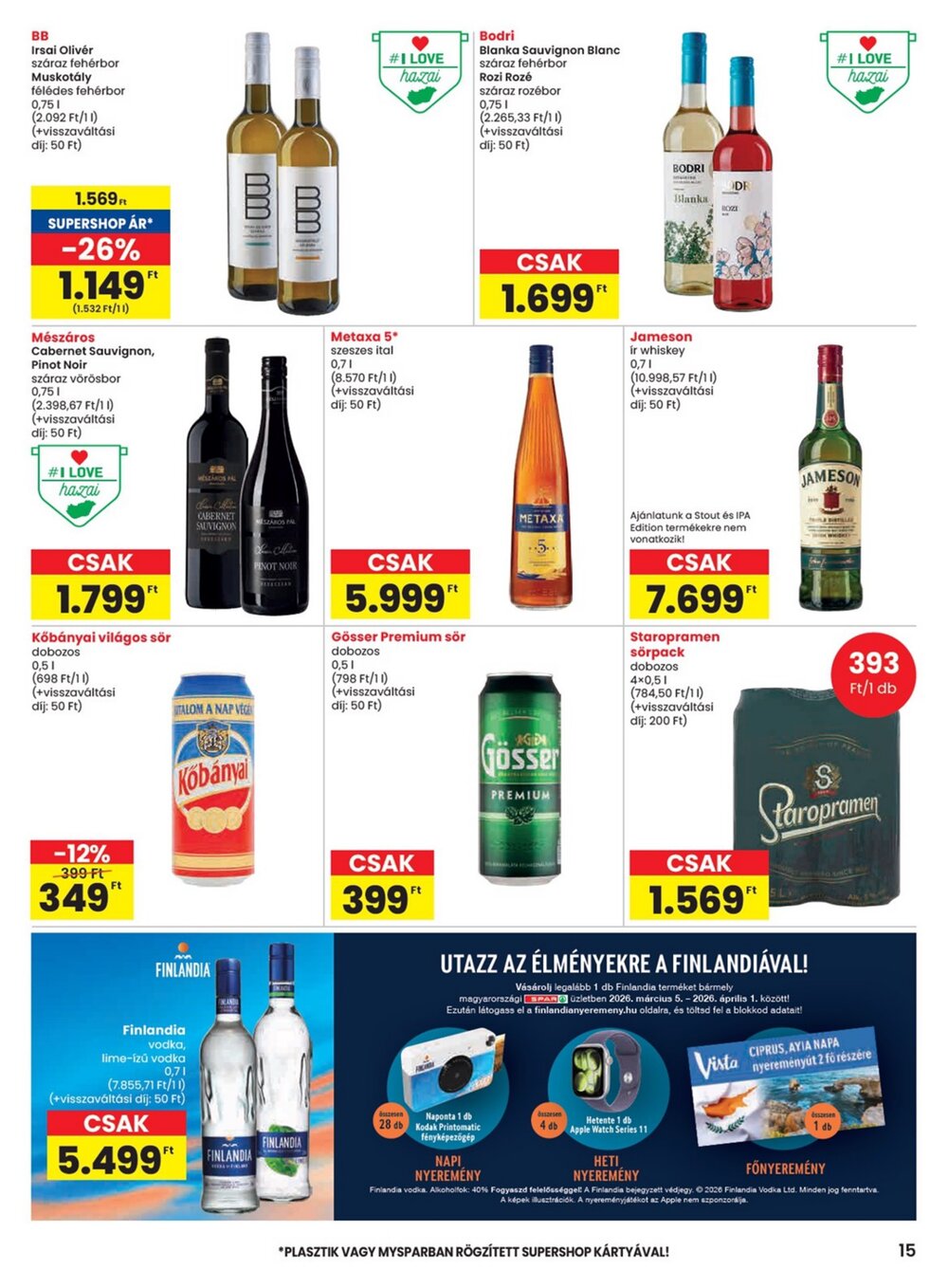 Spar akciós újság 2026.03.05-től - 15. oldal.