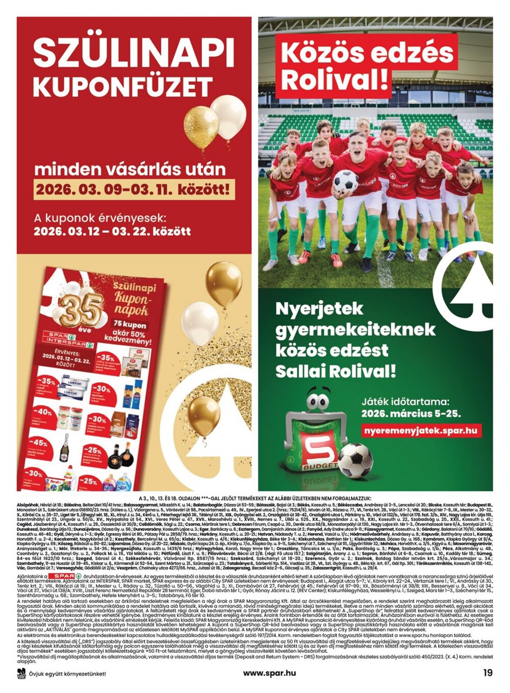 Spar akciós újság 2026.03.05-től - 19. oldal.