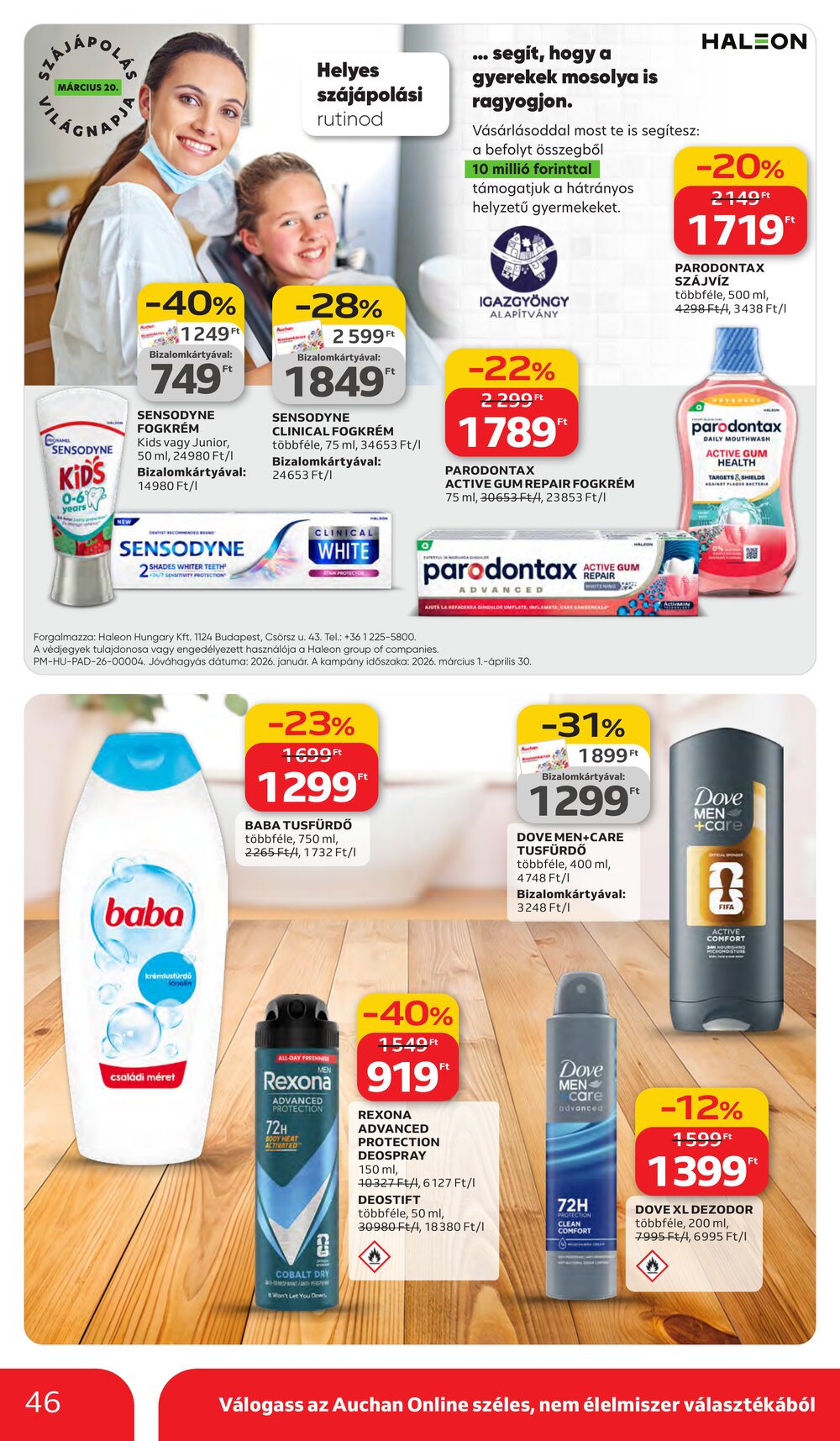 Auchan akciós újság 2026.03.05-től - 46. oldal.