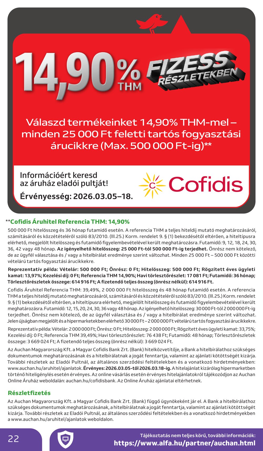 Auchan akciós újság 2026.03.05-től - 22. oldal.