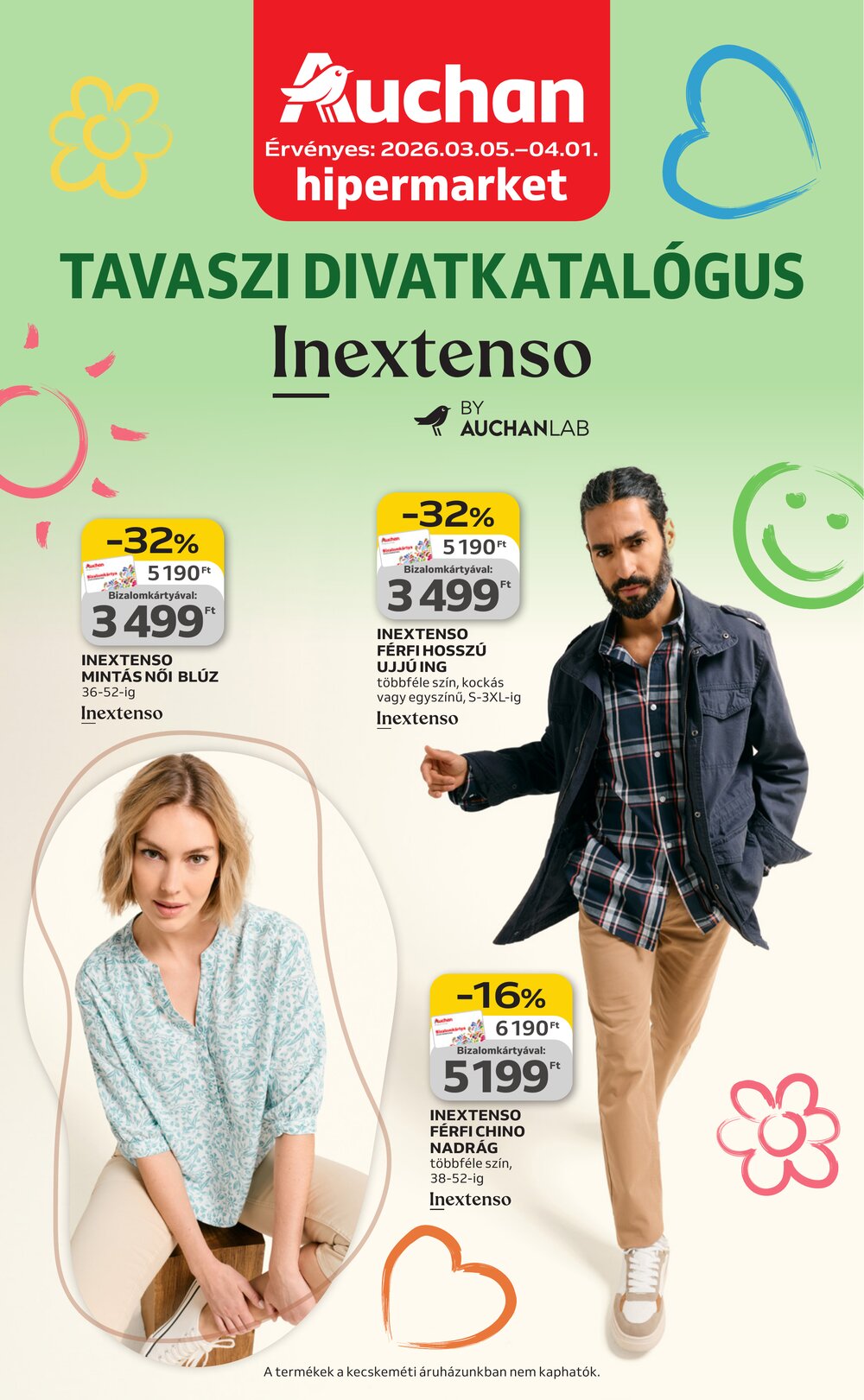 Auchan akciós újság 2026.03.05-től - 1. oldal.