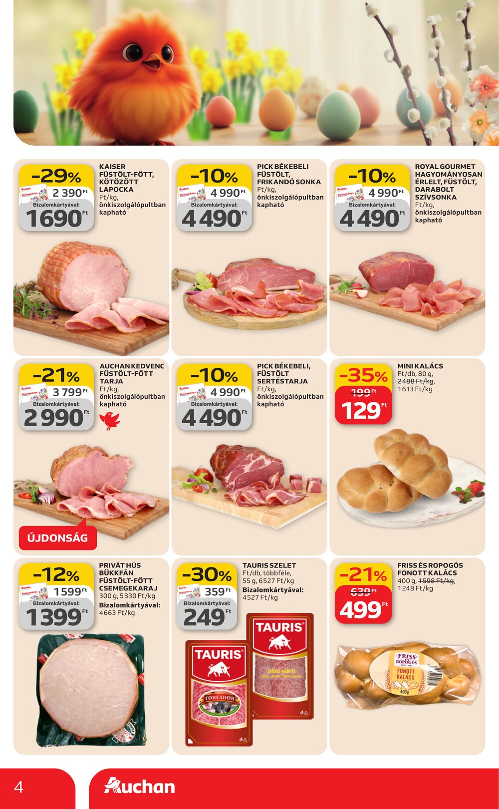 Auchan akciós újság 2026.03.05-től - 4. oldal.