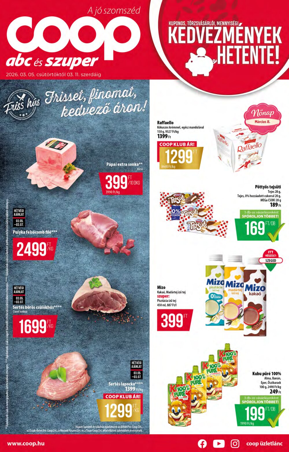 Coop akciós újság 2026.03.05-től - 1. oldal.