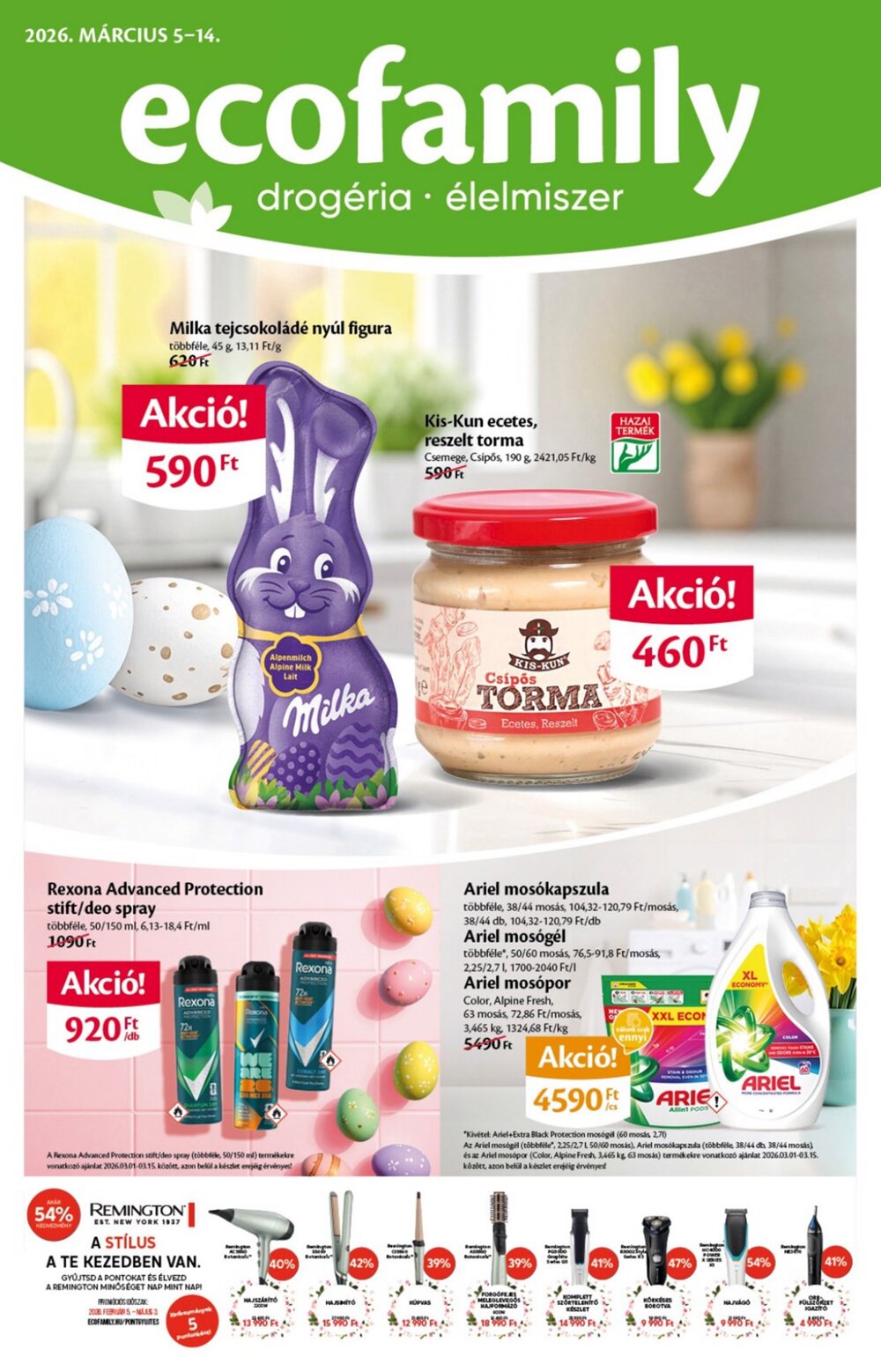 EcoFamily akciós újság 2026.03.05-től - 1. oldal.