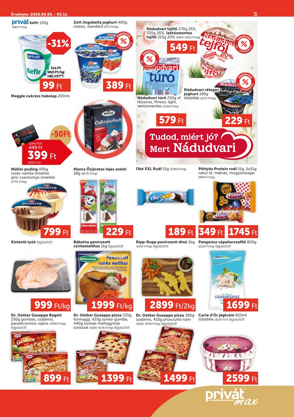 Privát akciós újság 2026.03.05-től - 3. oldal.