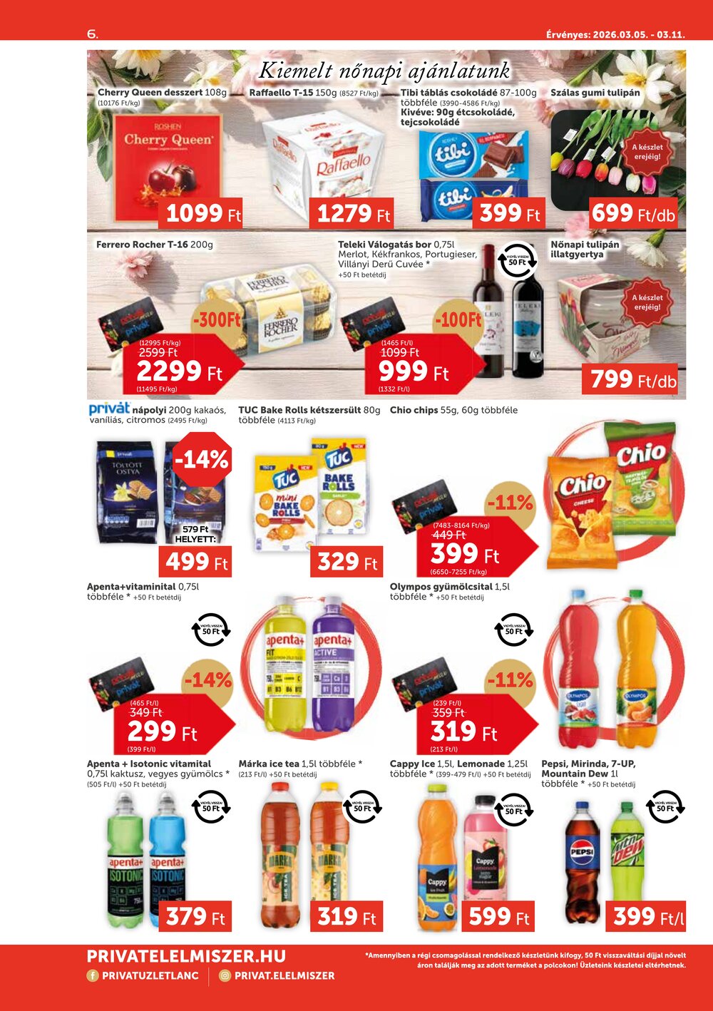 Privát akciós újság 2026.03.05-től - 6. oldal.
