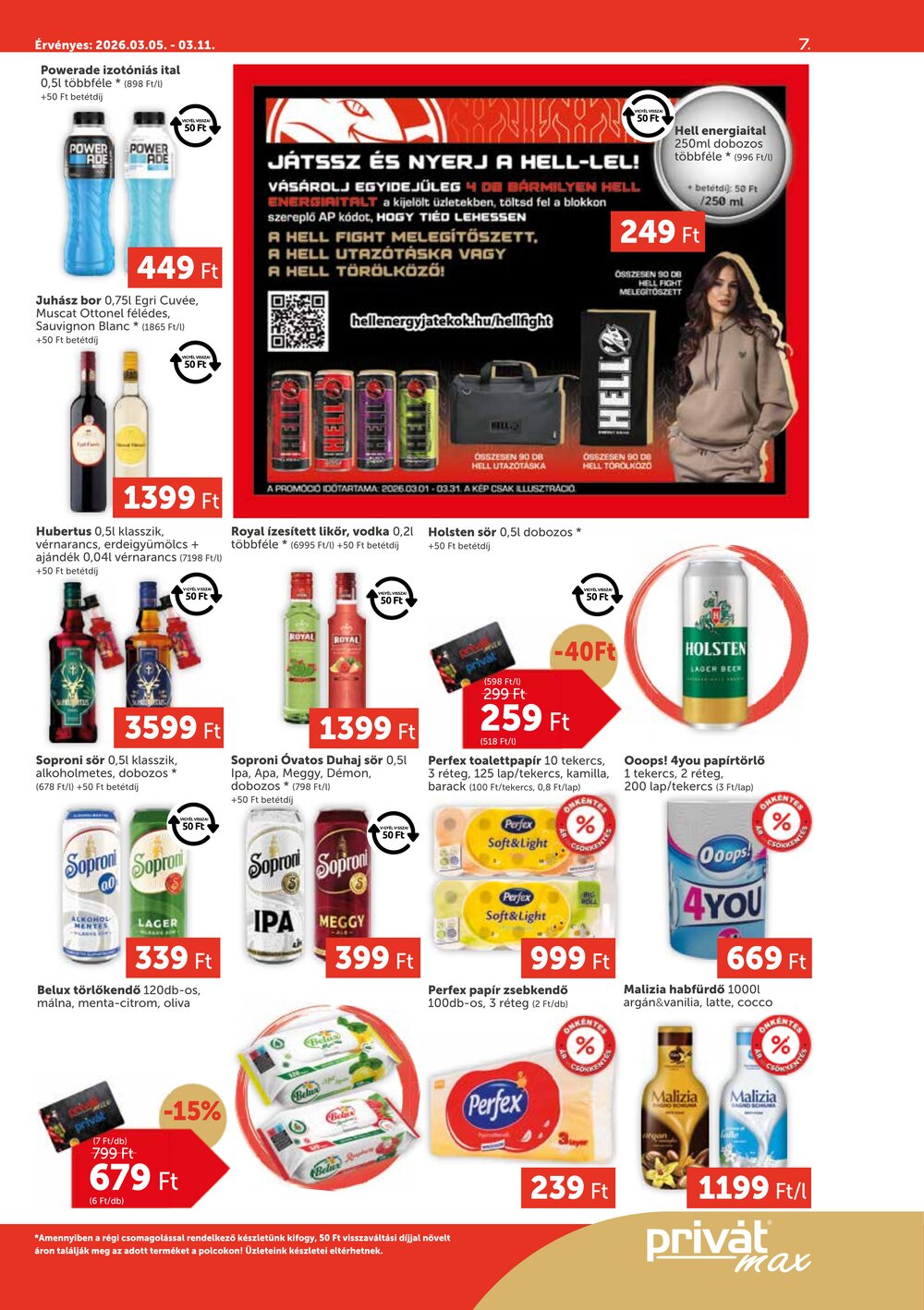 Privát akciós újság 2026.03.05-től - 7. oldal.