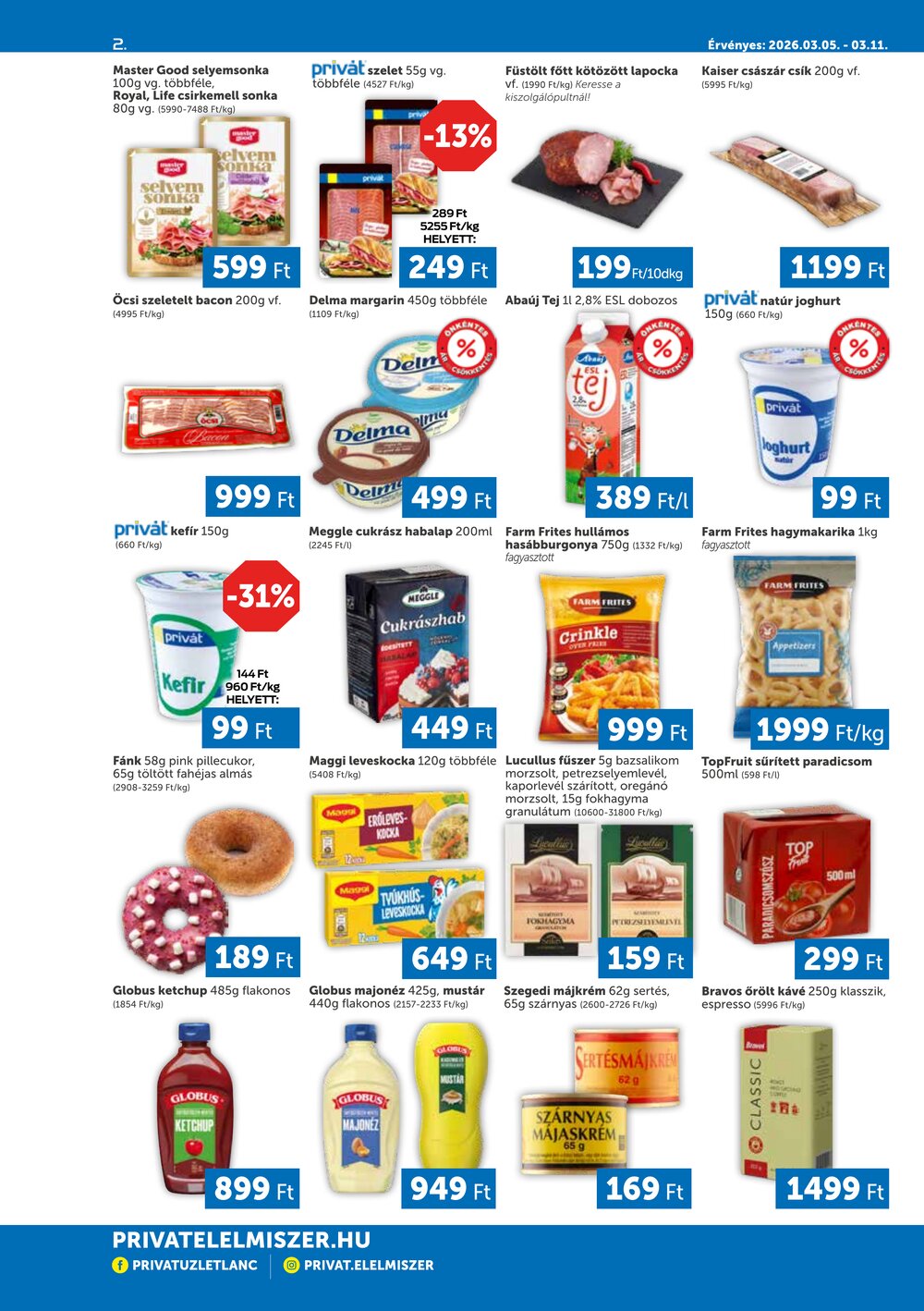 Privát akciós újság 2026.03.05-től - 2. oldal.
