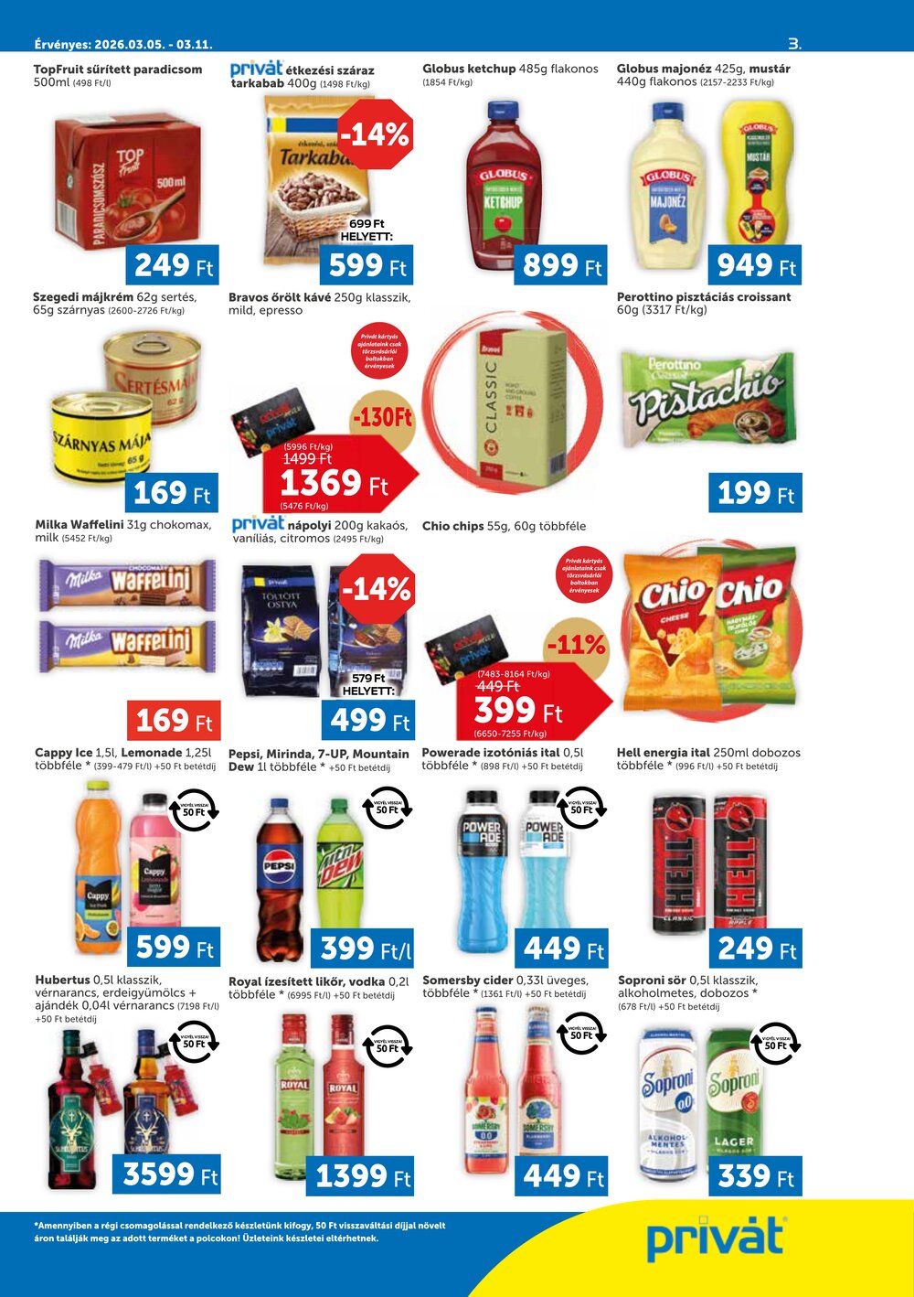 Privát akciós újság 2026.03.05-től - 3. oldal.