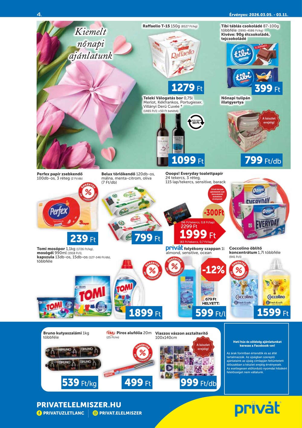 Privát akciós újság 2026.03.05-től - 4. oldal.