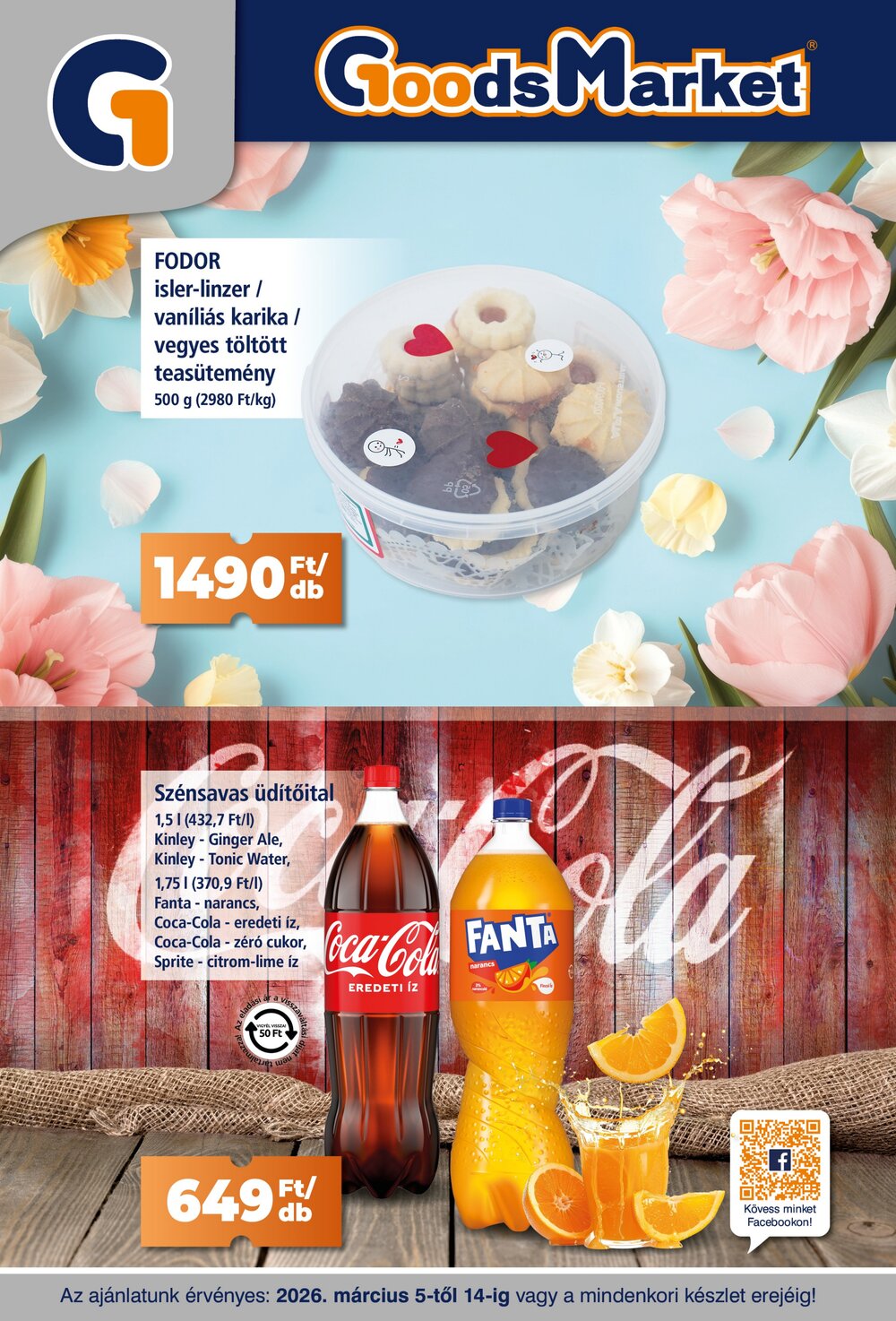 Goods Market akciós újság 2026.03.05-től - 1. oldal.