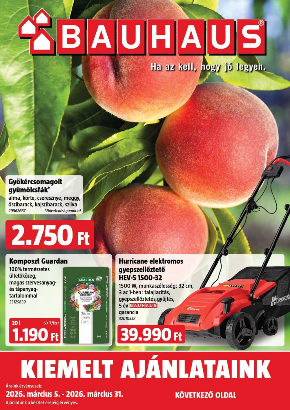 Bauhaus akciós újság 2026.03.05-től - 1. oldal.