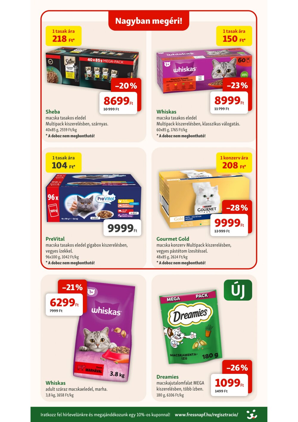 Fressnapf akciós újság 2026.03.05-től - 8. oldal.
