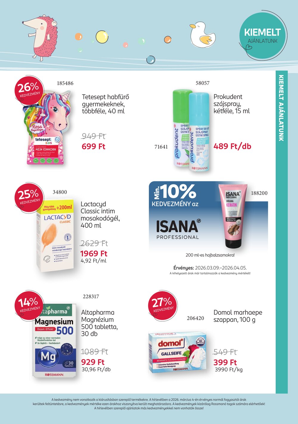 Rossmann akciós újság 2026.03.09-től - 3. oldal.