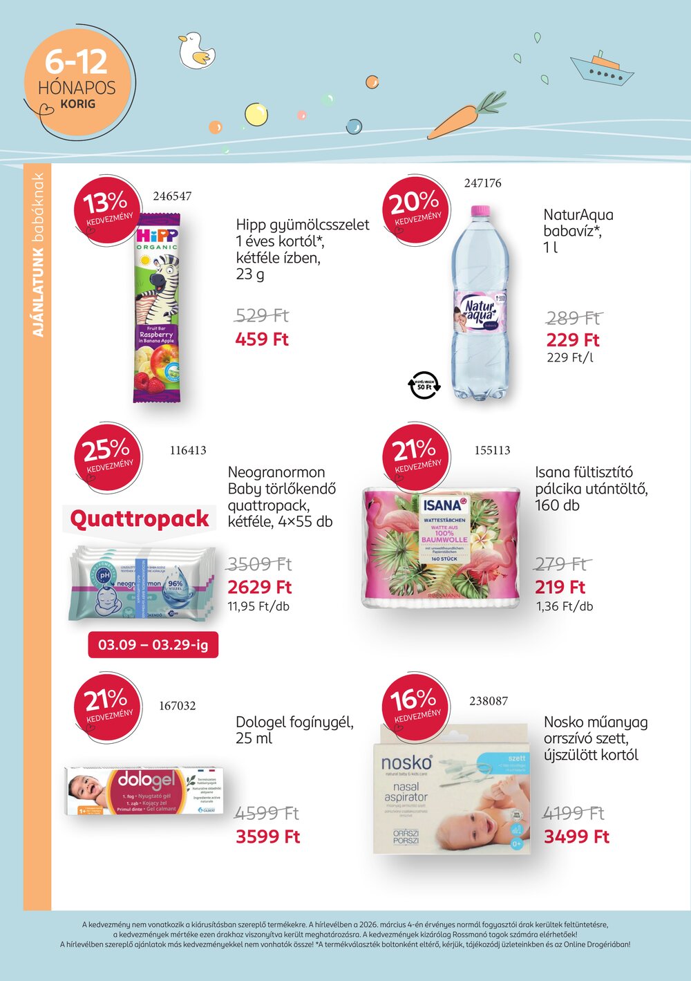 Rossmann akciós újság 2026.03.09-től - 8. oldal.