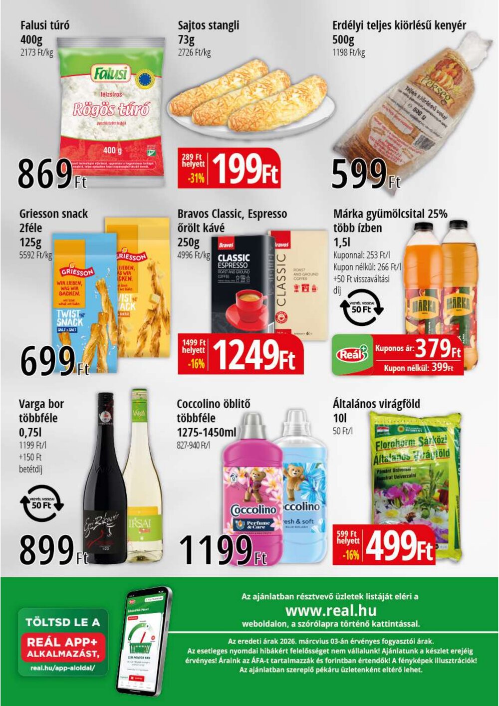 Reál akciós újság 2026.03.11-től - 2. oldal.
