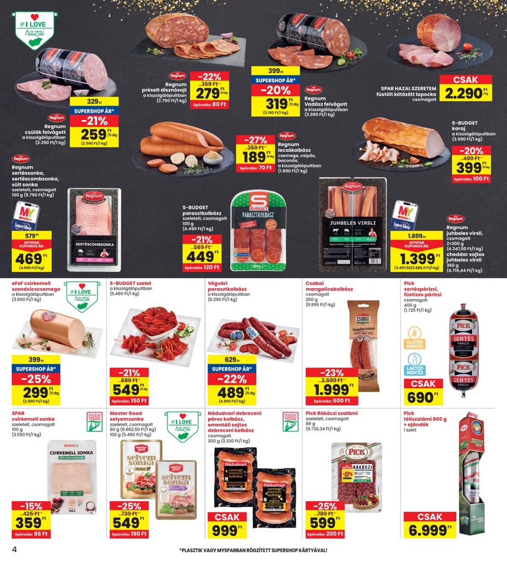 Interspar akciós újság 2026.03.12-től - 4. oldal.