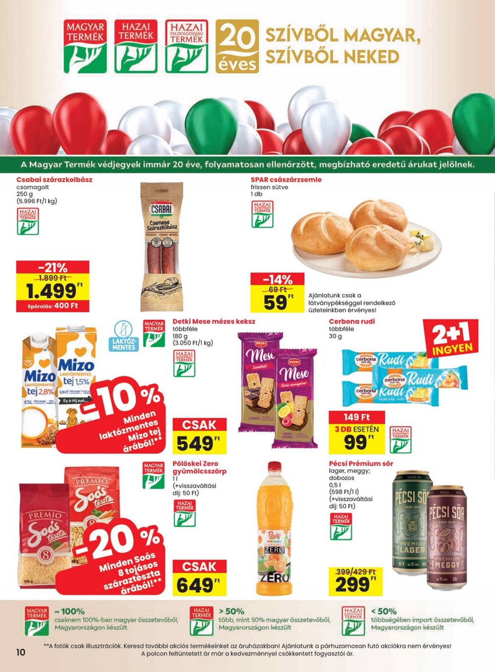 Spar akciós újság 2026.03.12-től - 10. oldal.