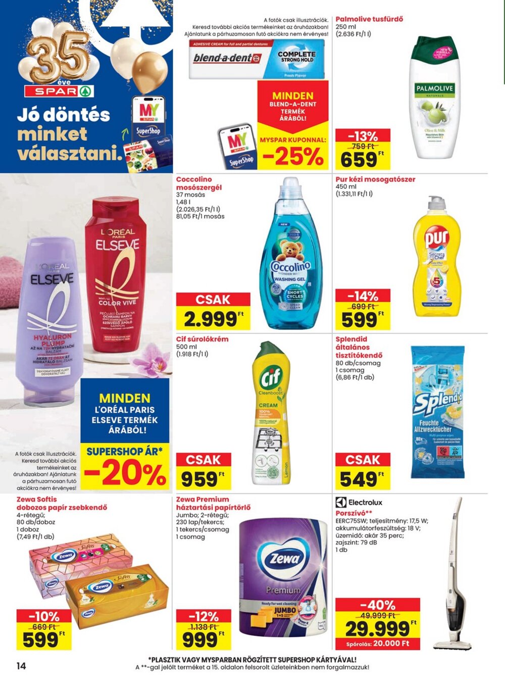 Spar akciós újság 2026.03.12-től - 14. oldal.