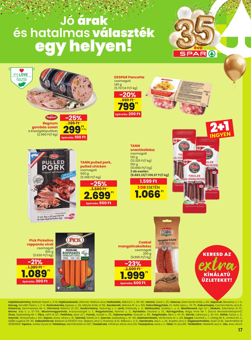 Spar Extra akciós újság 2026.03.12-től - 2. oldal.