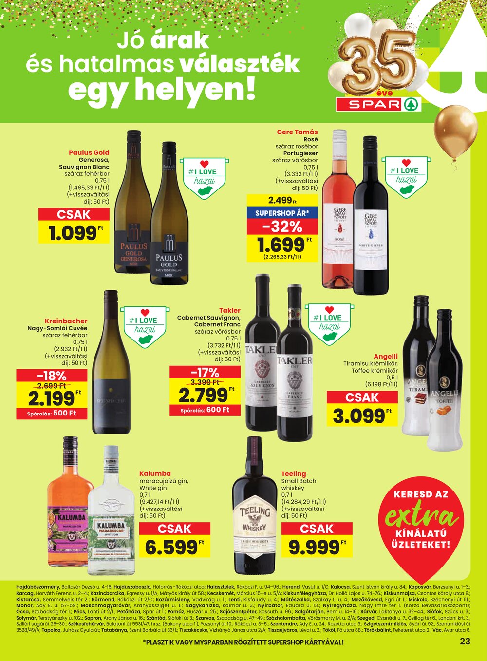 Spar Extra akciós újság 2026.03.12-től - 8. oldal.