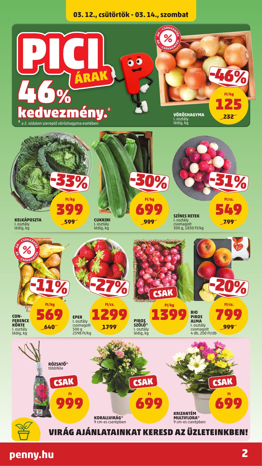 Penny Market akciós újság 2026.03.12-től - 2. oldal.