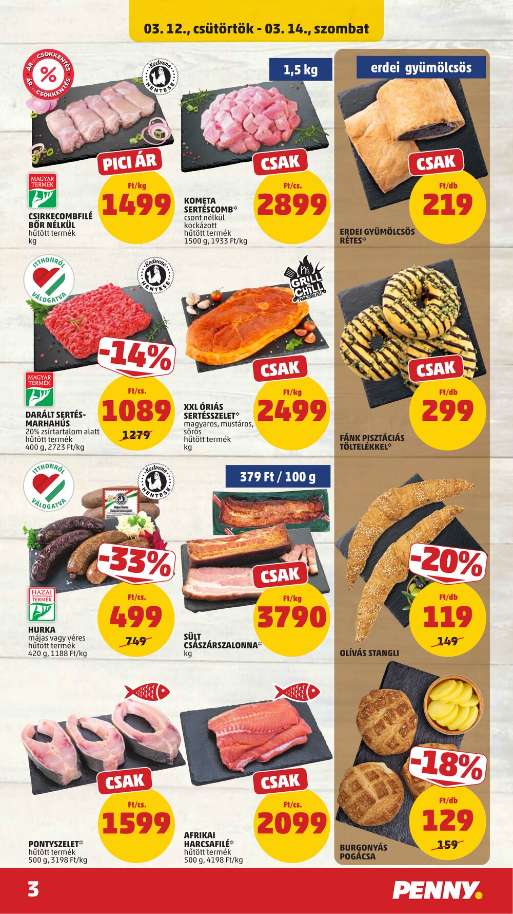 Penny Market akciós újság 2026.03.12-től - 3. oldal.