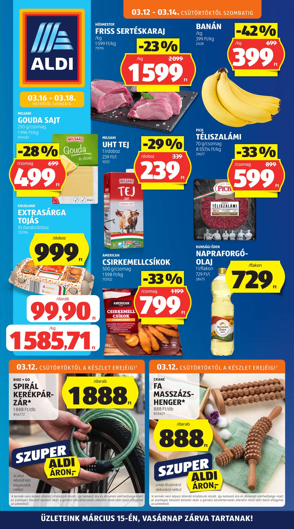 Aldi akciós újság 2026.03.12-től - 1. oldal.