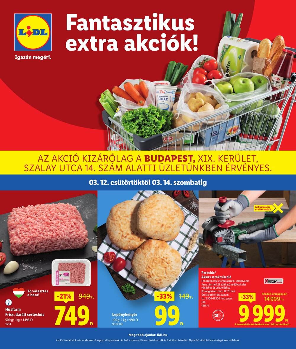 Lidl akciós újság 2026.03.12-től - 1. oldal.