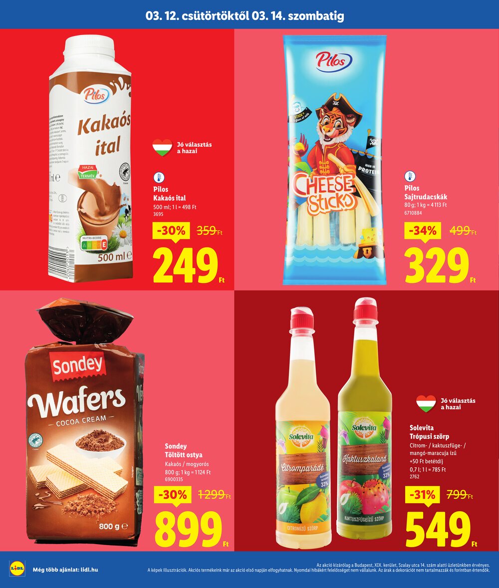 Lidl akciós újság 2026.03.12-től - 4. oldal.