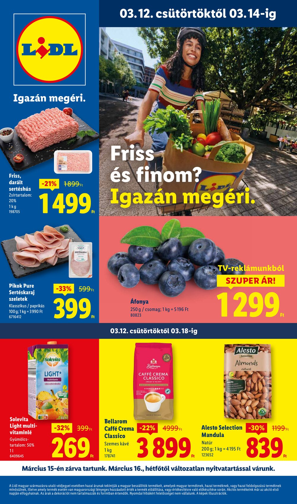 Lidl akciós újság 2026.03.12-től - 1. oldal.