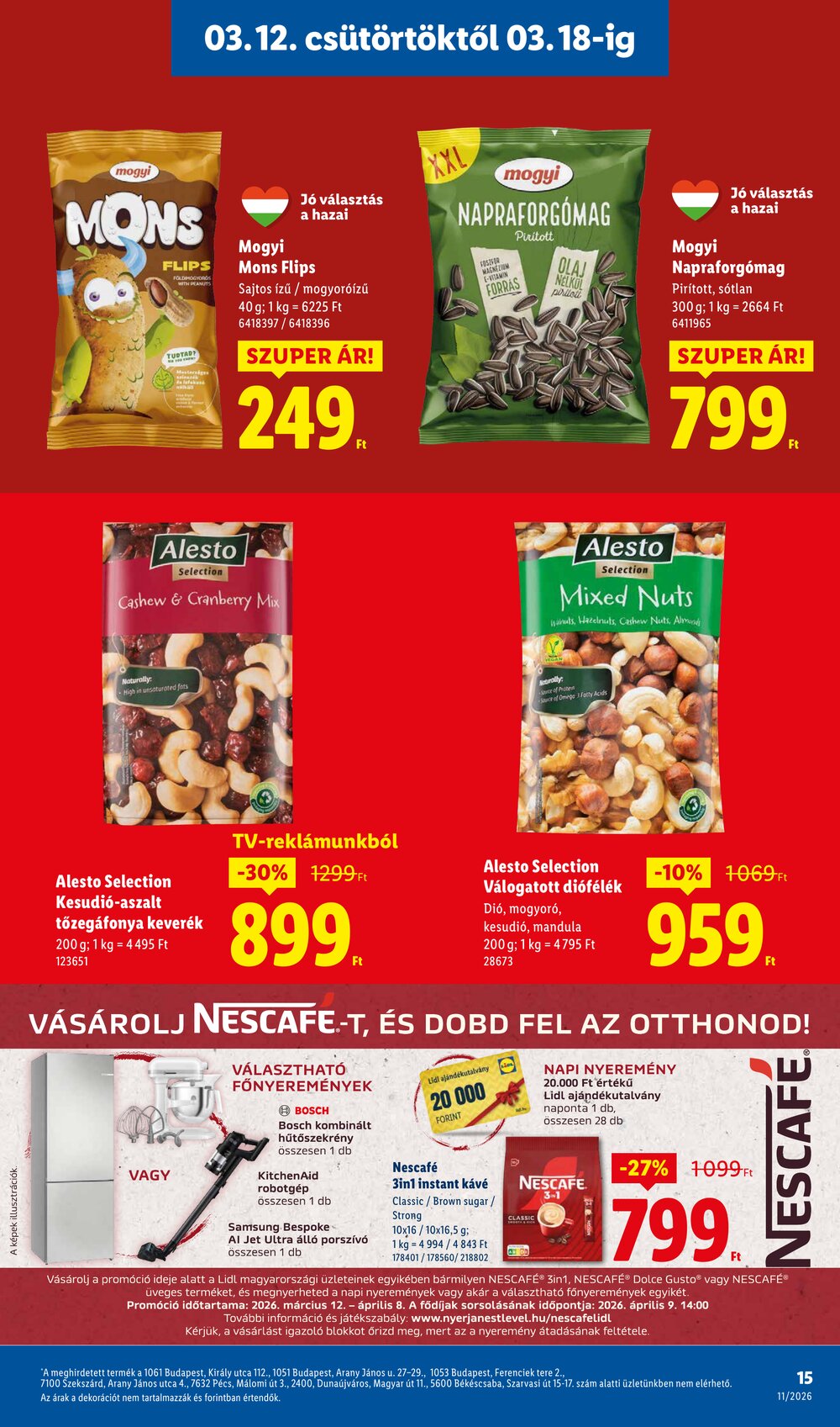 Lidl akciós újság 2026.03.12-től - 15. oldal.