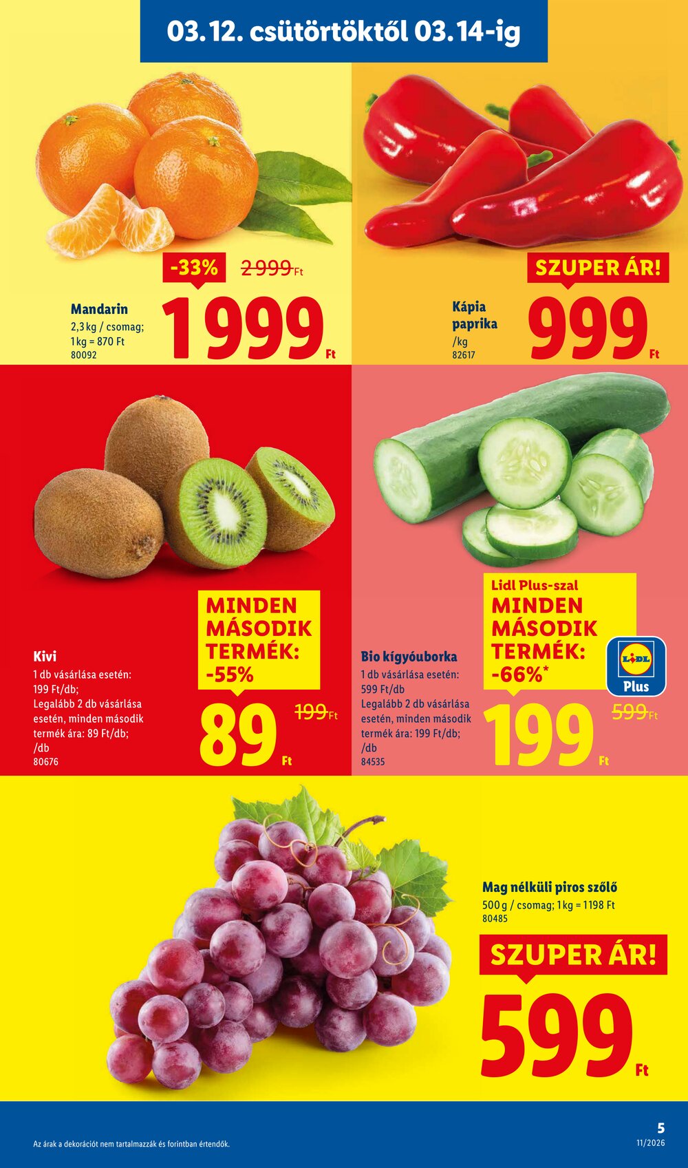 Lidl akciós újság 2026.03.12-től - 5. oldal.