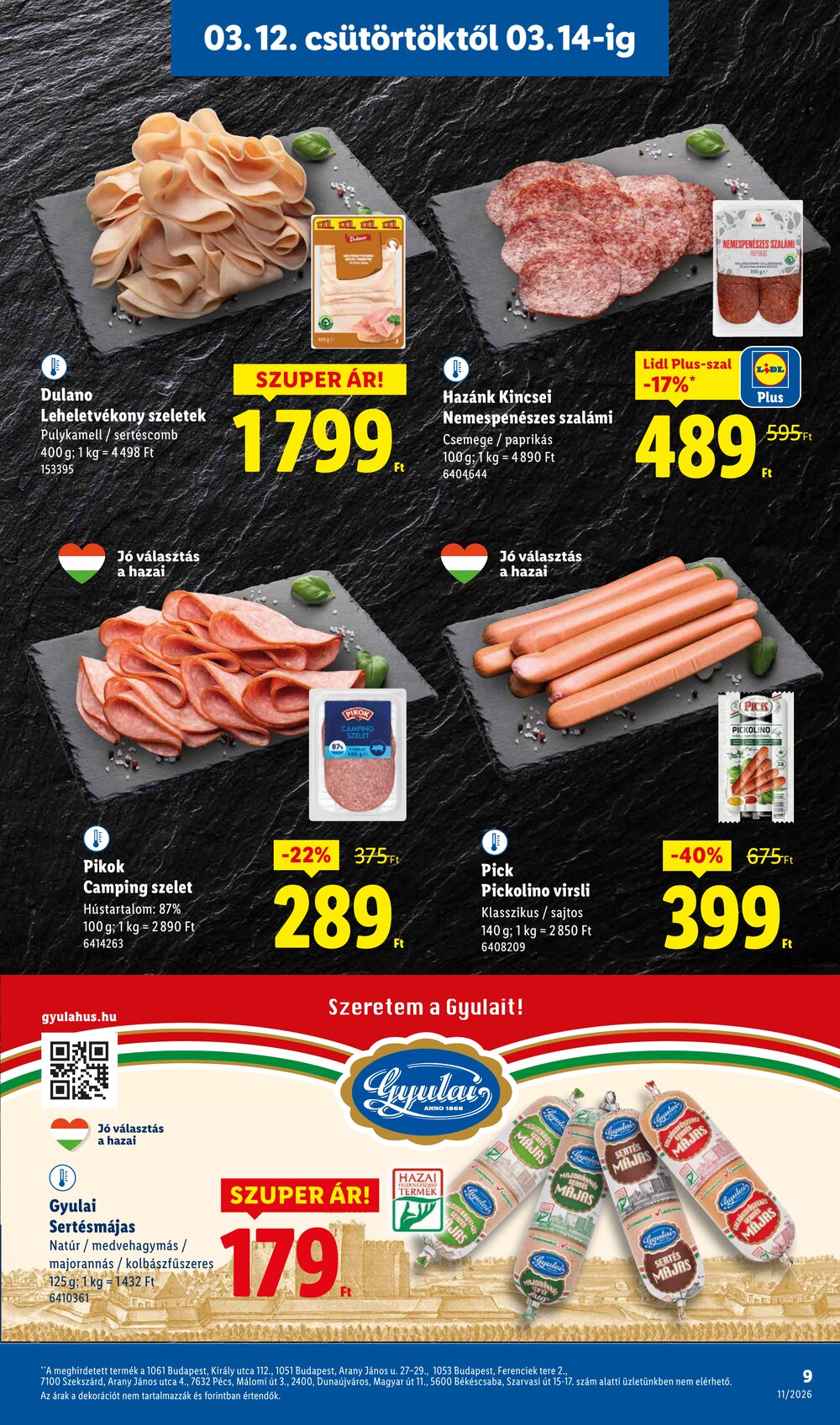 Lidl akciós újság 2026.03.12-től - 9. oldal.