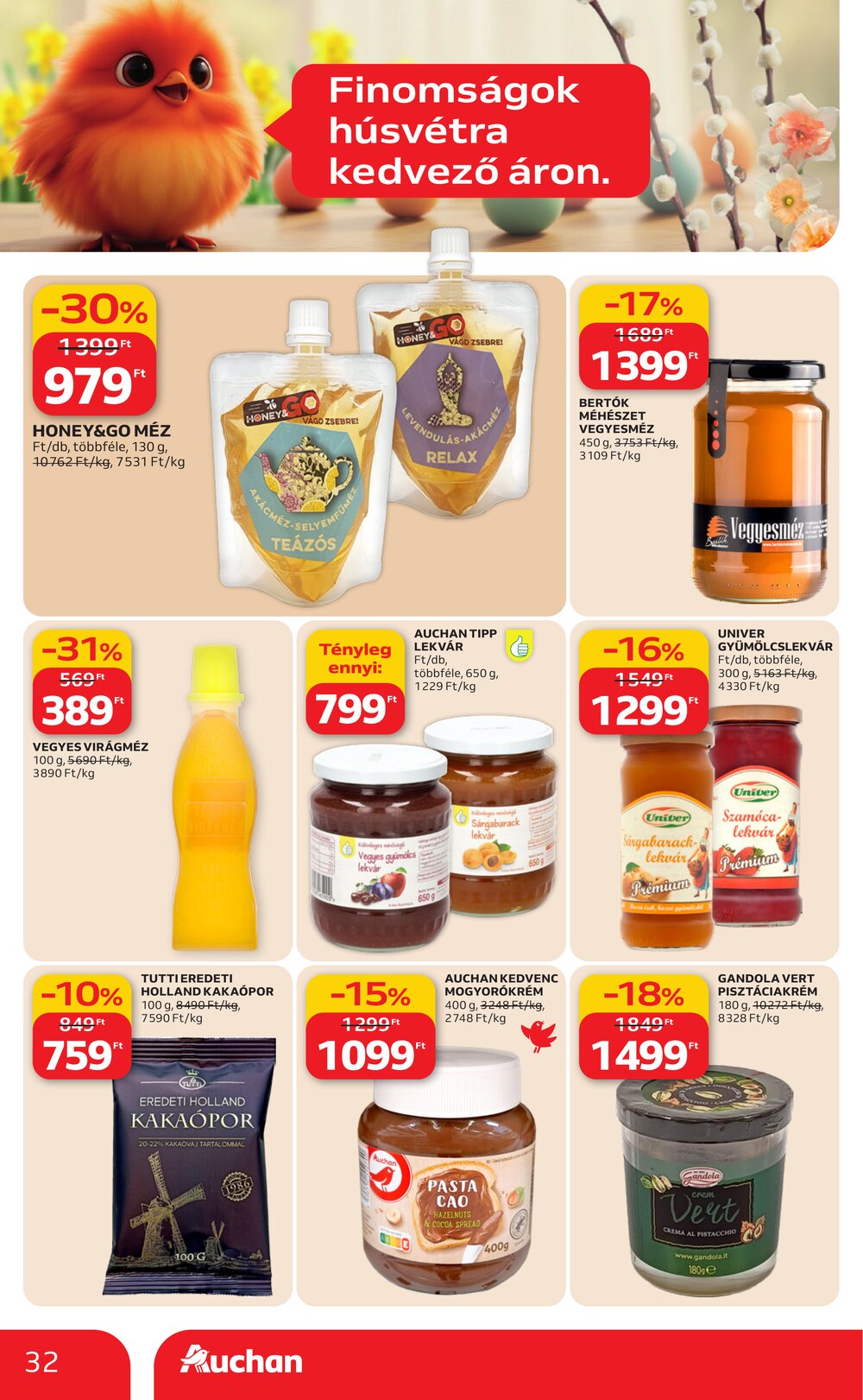 Auchan akciós újság 2026.03.12-től - 32. oldal.