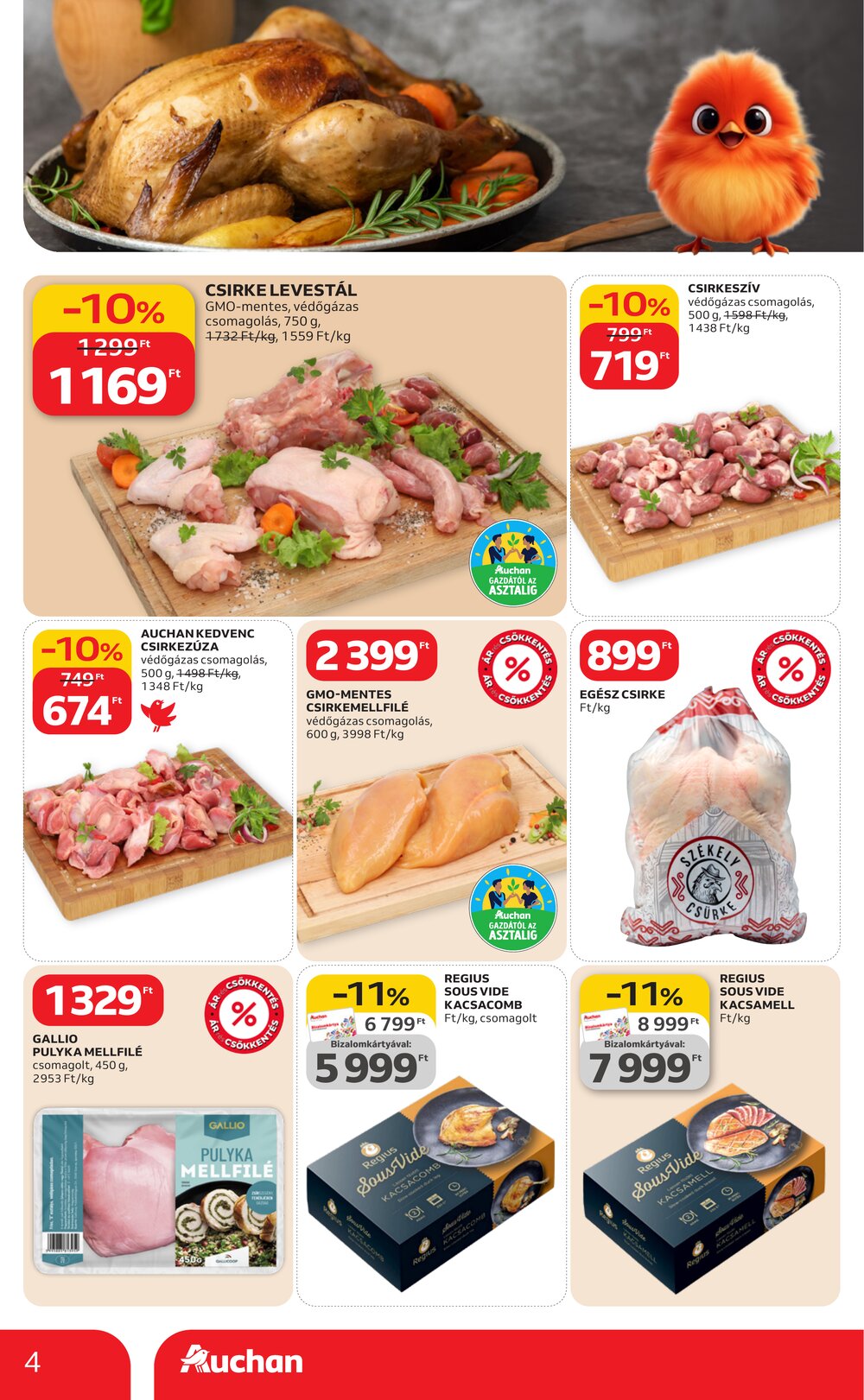 Auchan akciós újság 2026.03.12-től - 4. oldal.