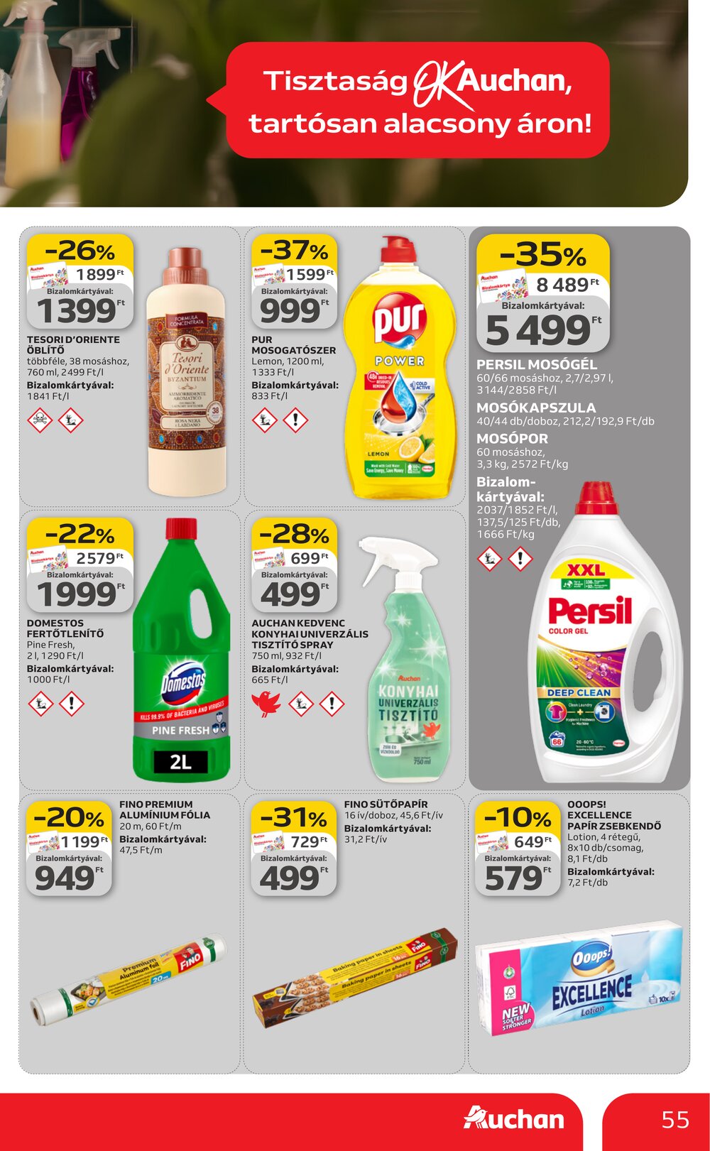 Auchan akciós újság 2026.03.12-től - 55. oldal.