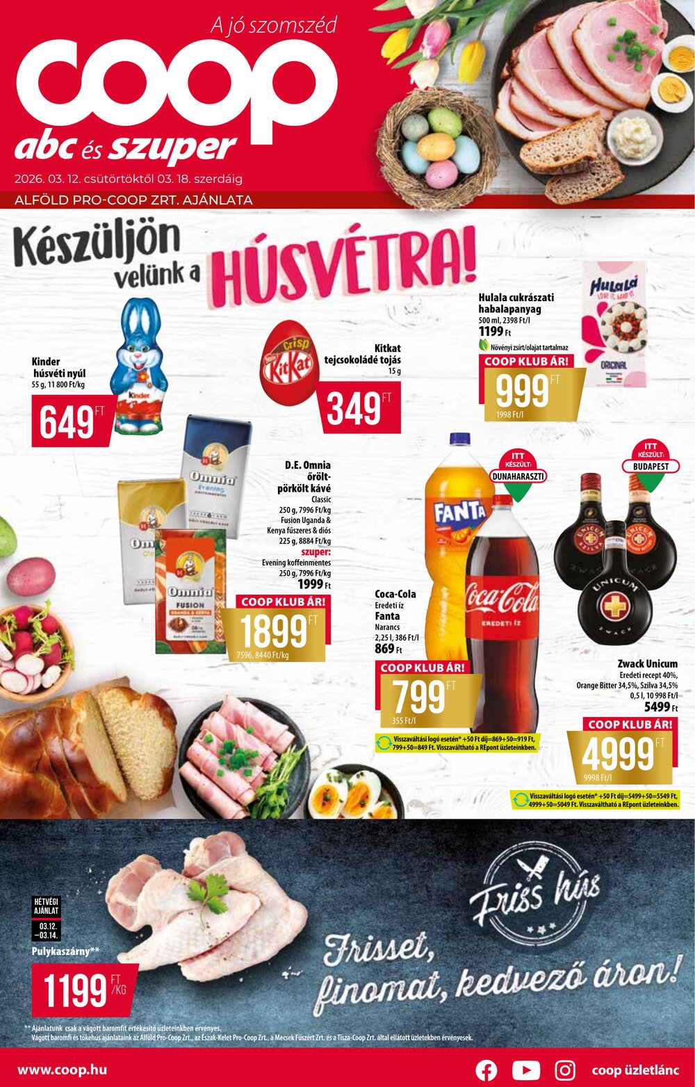 Coop akciós újság 2026.03.12-től - 1. oldal.