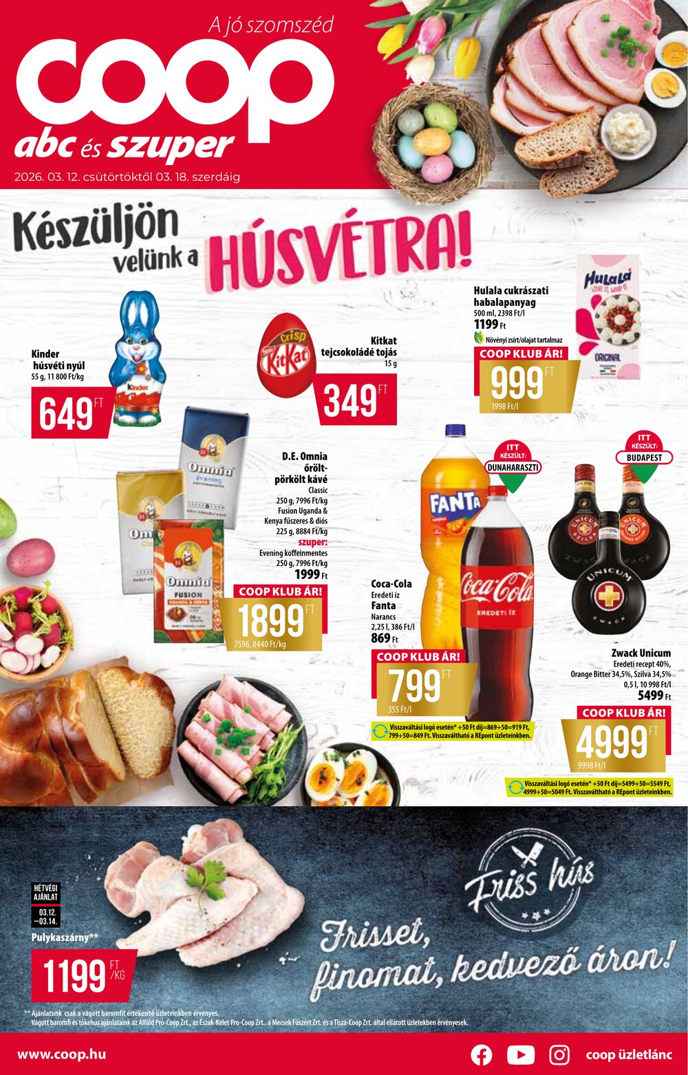 Coop akciós újság 2026.03.12-től - 1. oldal.