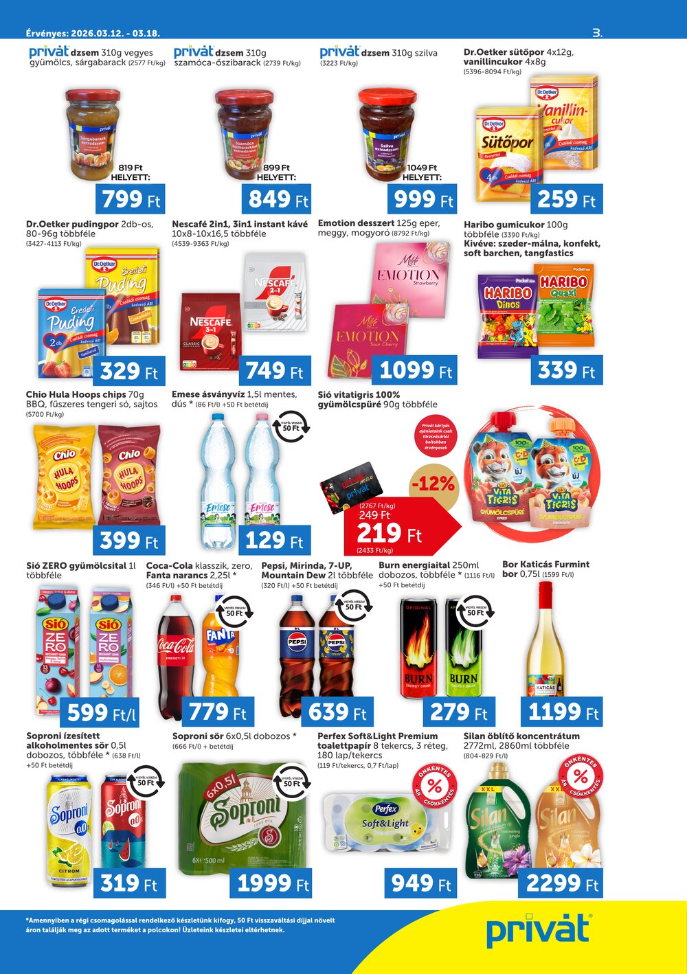 Privát akciós újság 2026.03.12-től - 3. oldal.