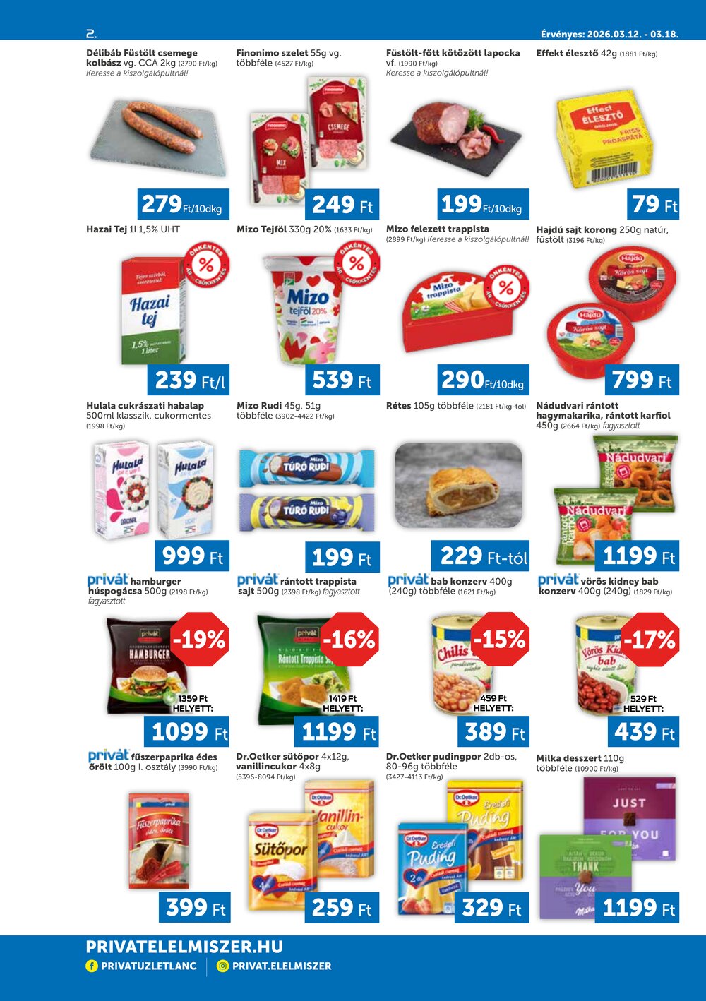 Privát akciós újság 2026.03.12-től - 2. oldal.