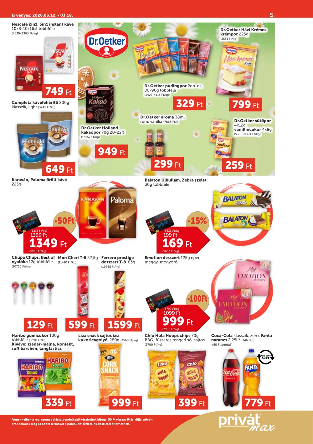 Privát akciós újság 2026.03.12-től - 5. oldal.
