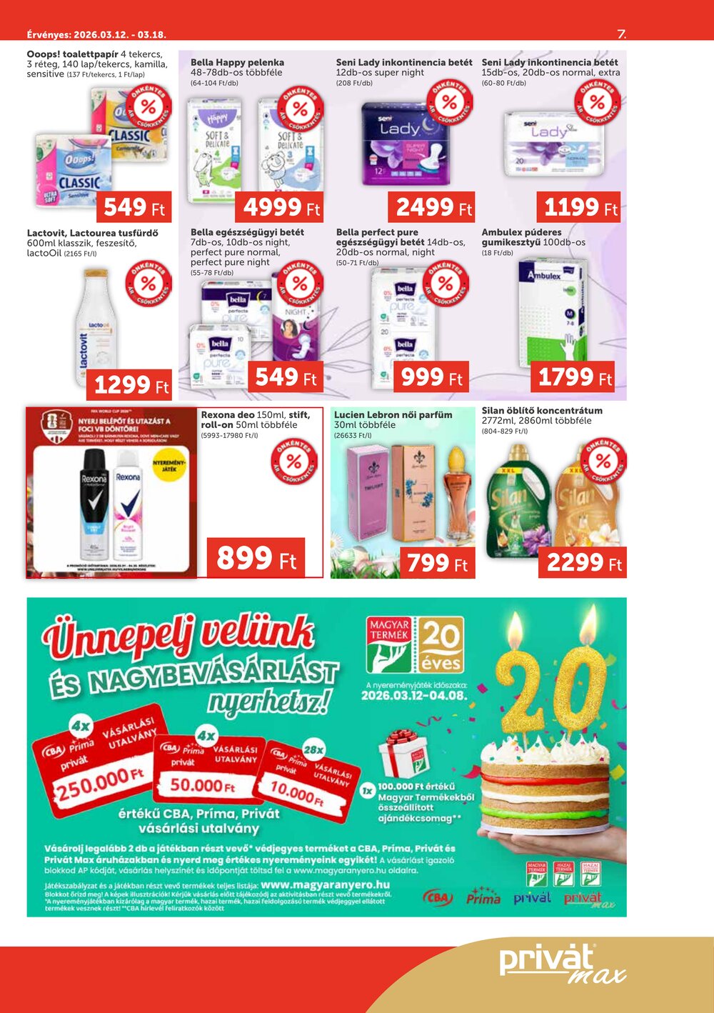 Privát akciós újság 2026.03.12-től - 7. oldal.
