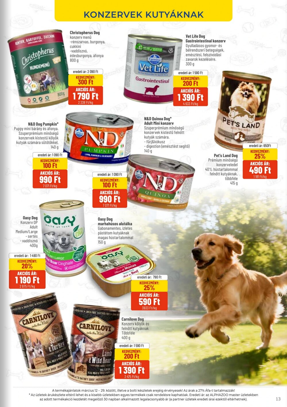 AlphaZoo akciós újság 2026.03.12-től - 13. oldal.