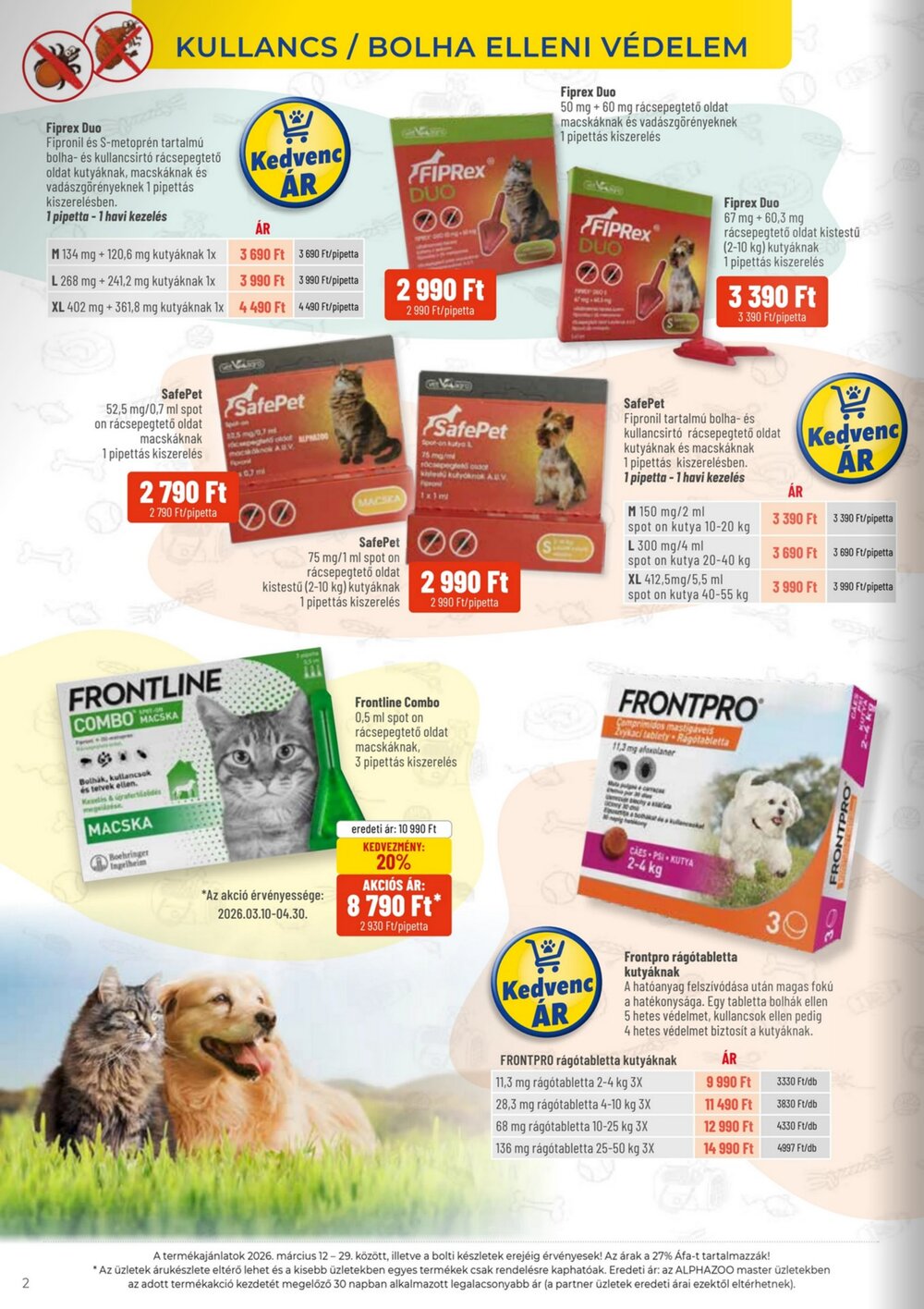 AlphaZoo akciós újság 2026.03.12-től - 2. oldal.