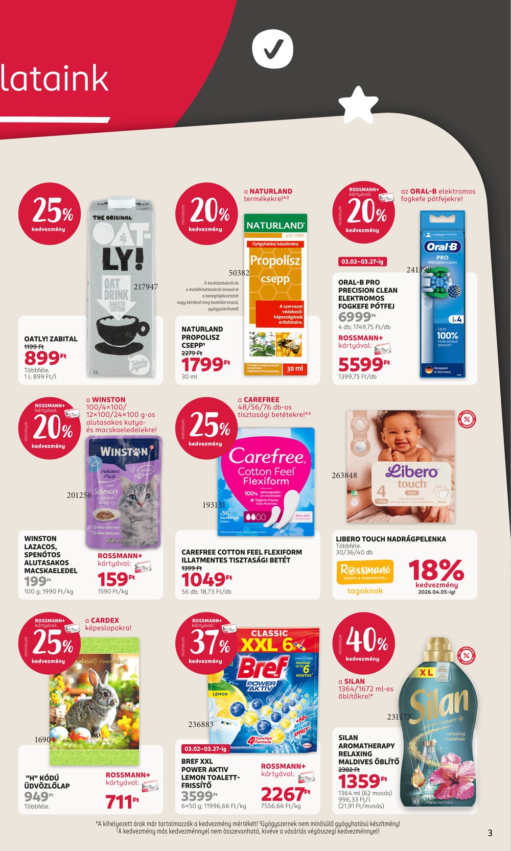 Rossmann akciós újság 2026.03.16-tól - 3. oldal.